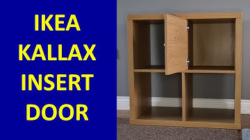How to install Ikea Kallax door insert