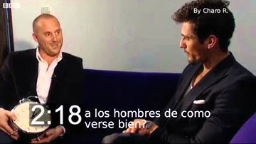 Five Minutes With: Male model David Gandy con subtitulos en español