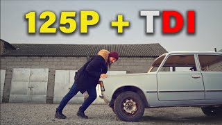 Wsadziłem 1.9 TDI do Fiata 125p  Polski Polski Fiat #18