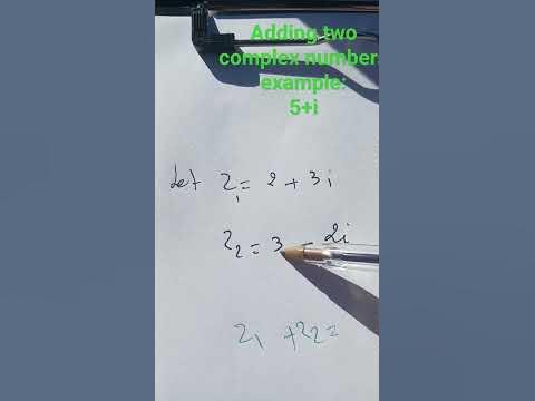 How to add complex numbers,an example #maths #mathematics #love#python# ...