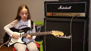 The Day that Never Comes - Metallica Guitar Cover - Anastasia B - 12 year old guitarist