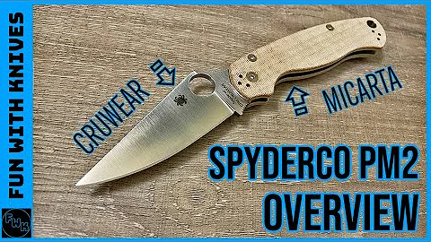 CRU-WEAR & Micarta Spyderco PM2 - Overview