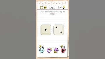 What A Terrible Dice Roll! Help Me Please? Brain Test Level :- 27 (shake mobile)
