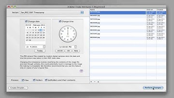 A Better Finder Attributes 5 - Changing EXIF Timestamps
