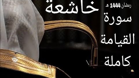 سورة القيامة بترتيل عذب وخاشع للشيخ د. ماهر المعيقلي | من صلاة التهجد 28 رمضان 1444هـ