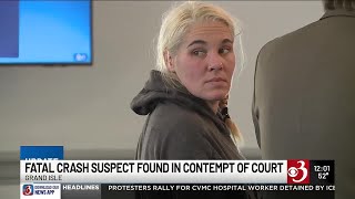 Suspect in deadly Father’s Day crash jailed for contempt of court