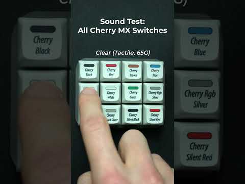 Videó: Mely Cherry MX kapcsolók a leghangosabbak?