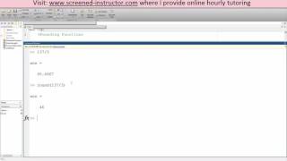 MATLAB Rounding Functions (Basic)