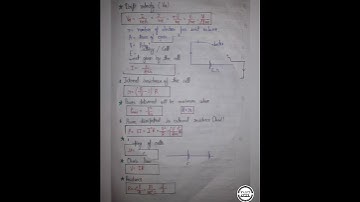 Current Electricity formulae for NEET/JEE/Board || Handwritten notes