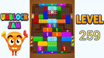 Unblock Jam Level 259 Walkthrough Solution