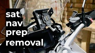 BMW Motorrad phone holder for sat nav preparation 