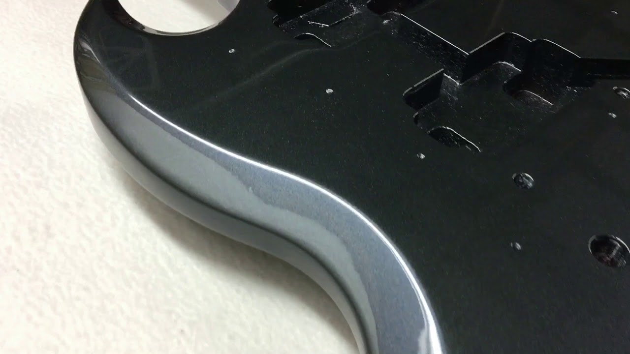 Gibson SG guitar refinishing - Cyber Gray Metallic