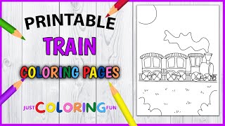 Free Printable Train Coloring Pages
