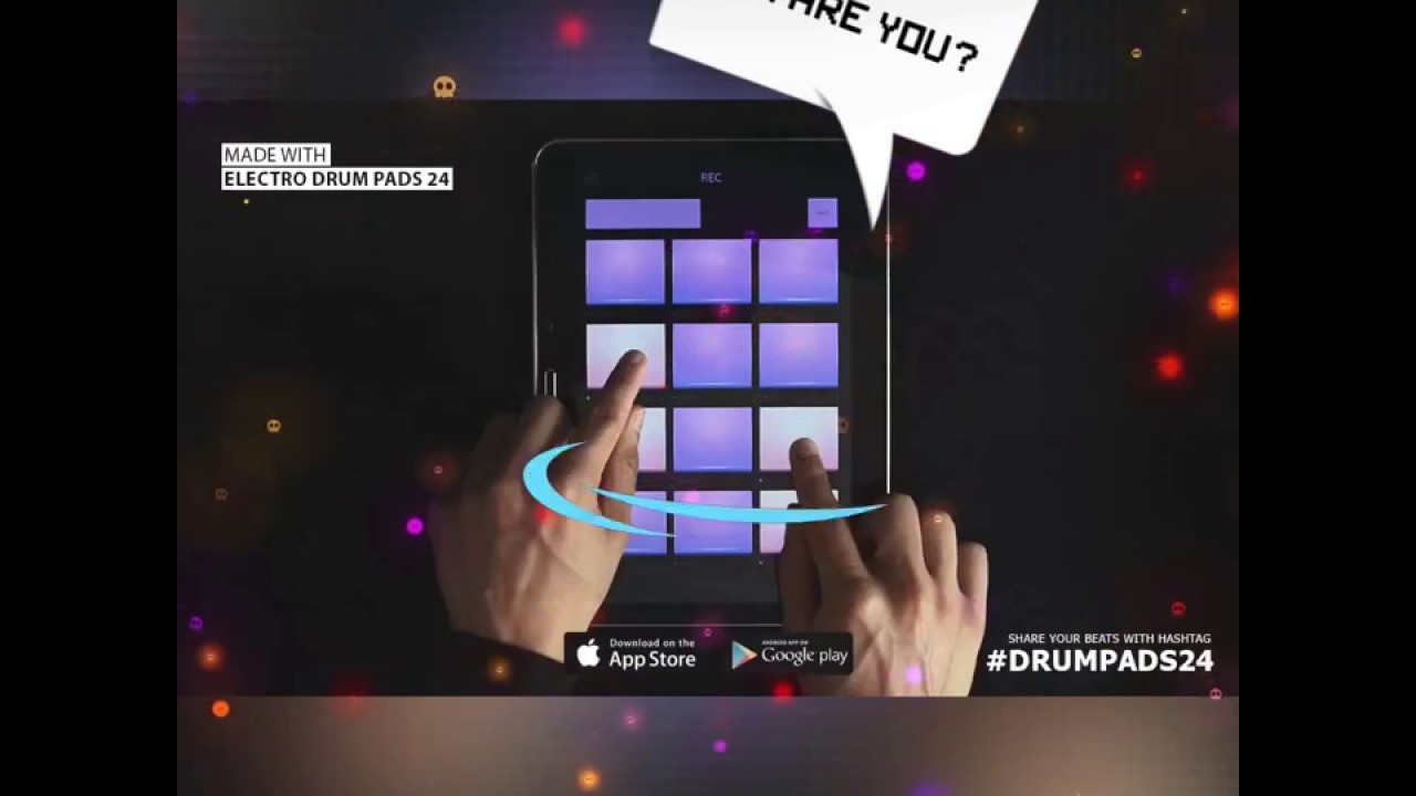 Electro drum pads 24 Edm fire