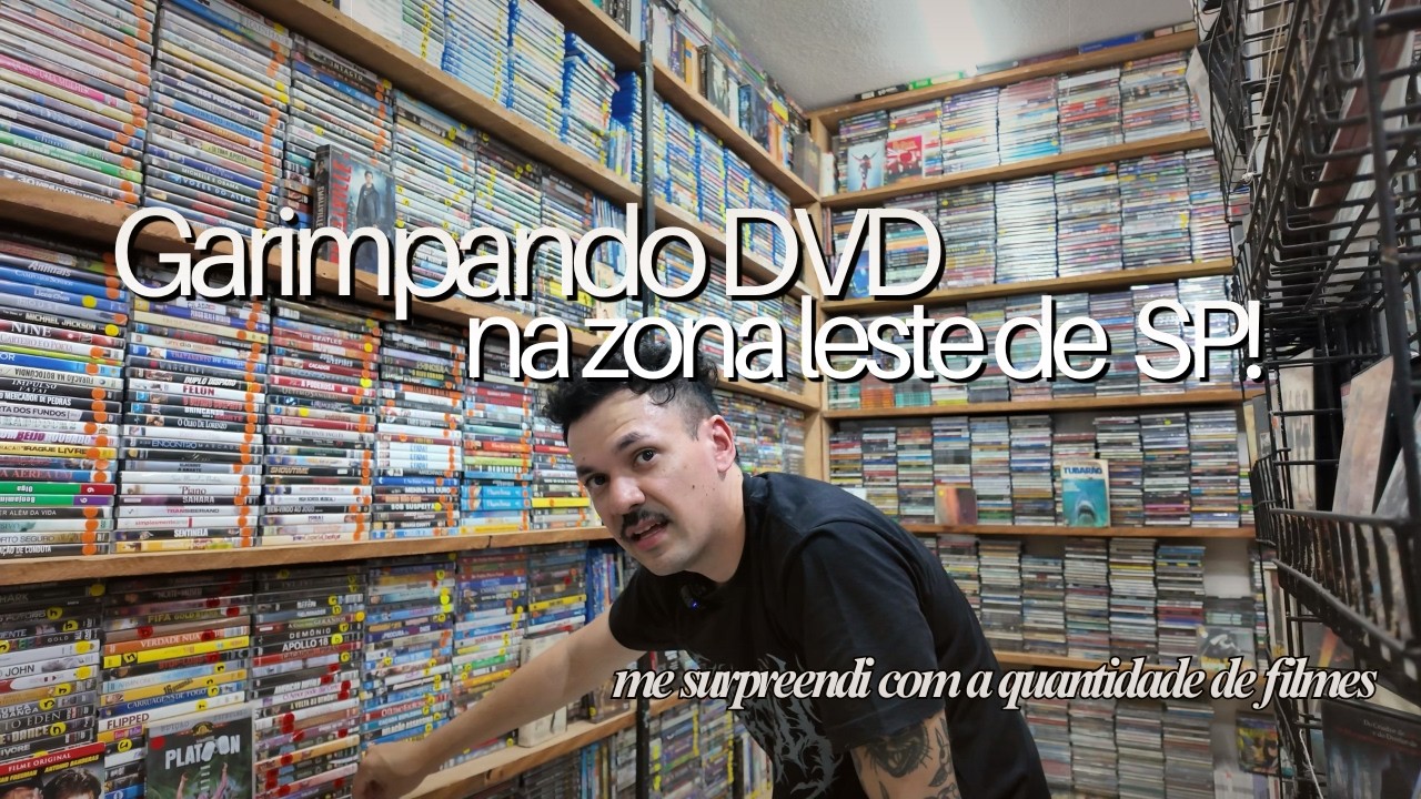 Garimpo de filmes na zona leste de São Paulo. Achei dvd raro nos sebos!