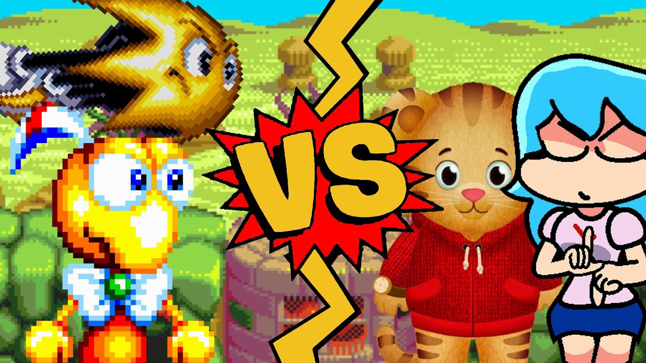 M.U.G.E.N Battles | Ristar/Dynamite Headdy vs Sky/Daniel Tiger - YouTube