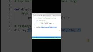 Arbitrary Positional arguments in python #python #coding