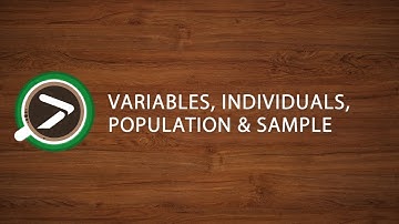 #01 Variables, Individuals, Population and Sample in Excel