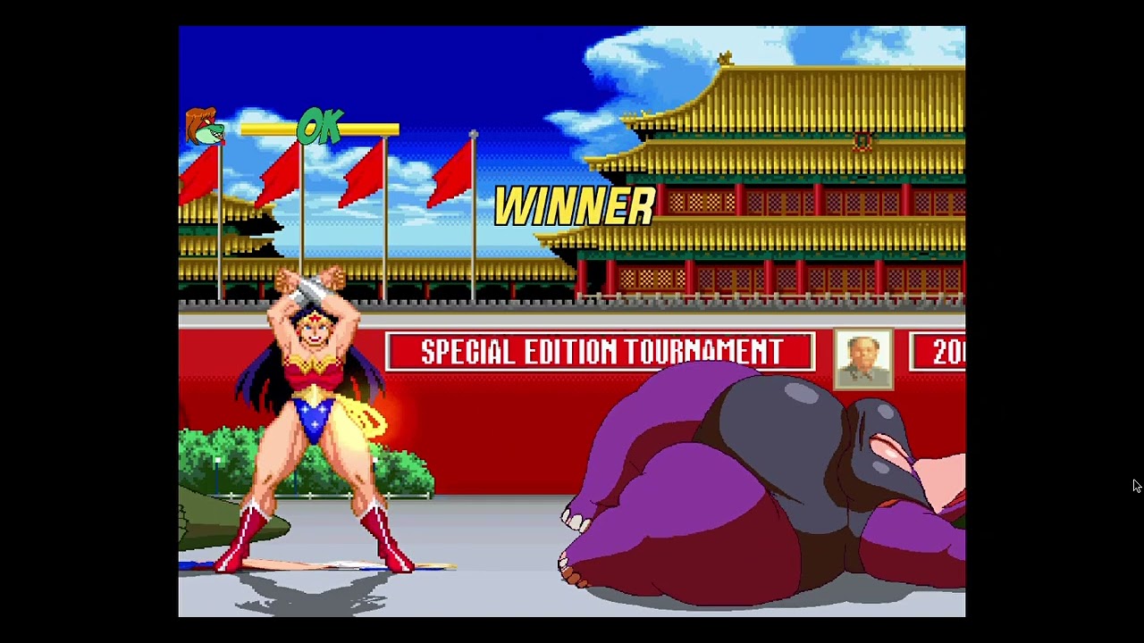 [MUGEN Battle] Bertha Hippo+Katrina Crocodile vs. Wonder Woman+Power Girl