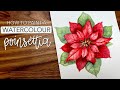 How To Paint A Watercolour Poinsettia