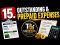 15. Outstanding &amp; Prepaid Expenses