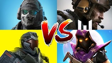 Cod Mobile VS Warface Mobile VS Infinity Ops VS Maskgun