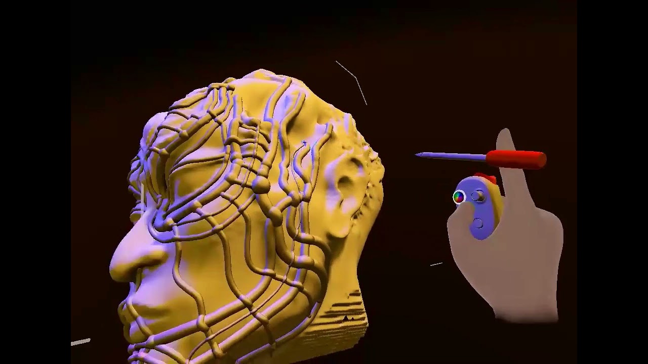 VR sculpting live process - YouTube
