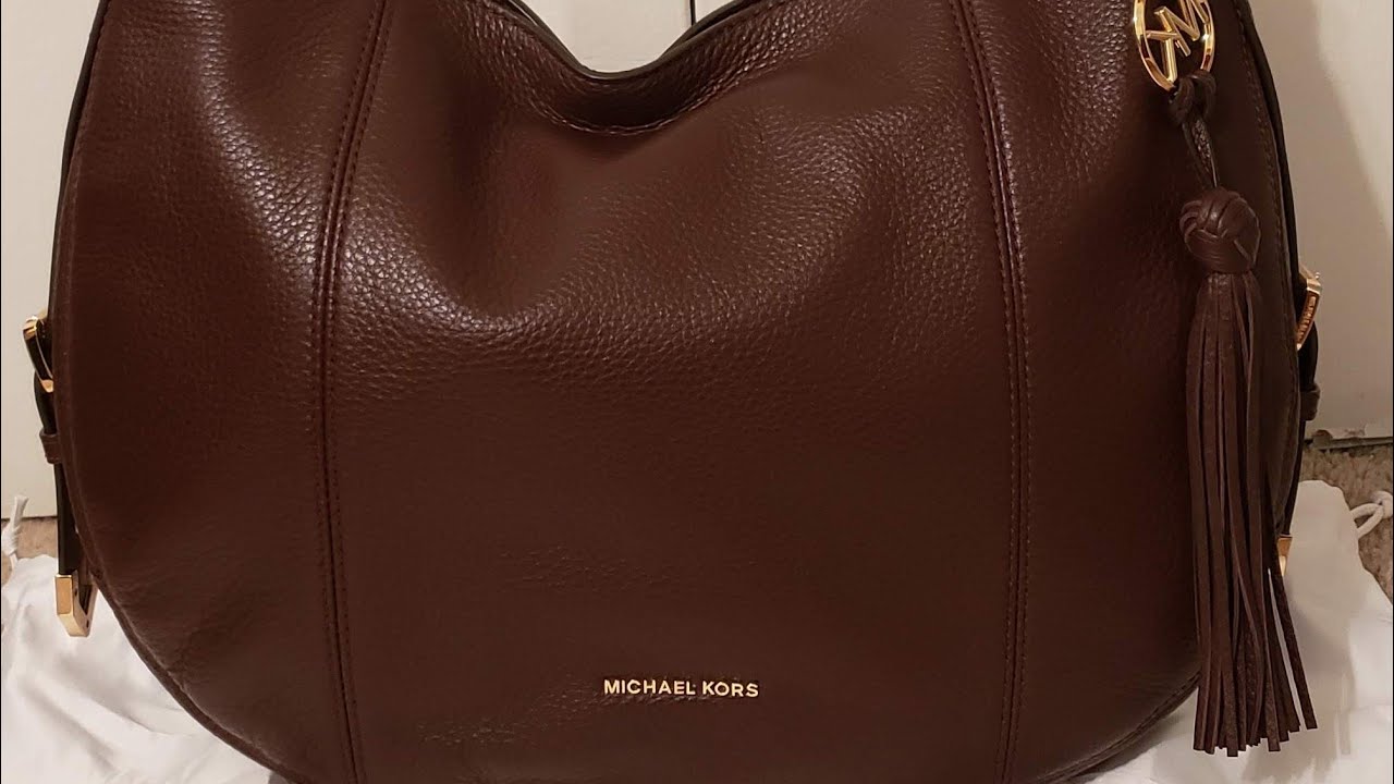 michael kors brooke large pebbled leather shoulder bag