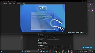 kali linux in virtual box