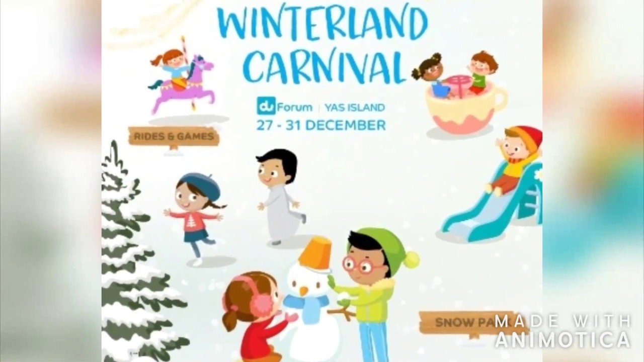 Winterland Carnival Yas Islnad 2017 - Abu Dhabi - YouTube