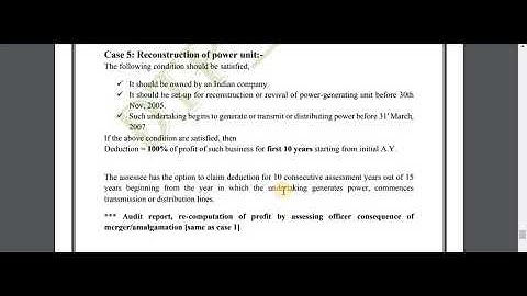 Deduction U/S 80IA | Direct tax | CADD Nest