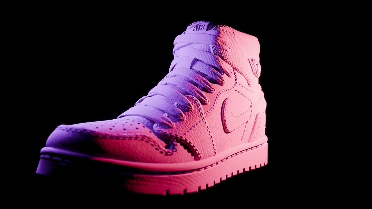 Air Max Purple Pink DoF Loop 8k Blender EEVEE