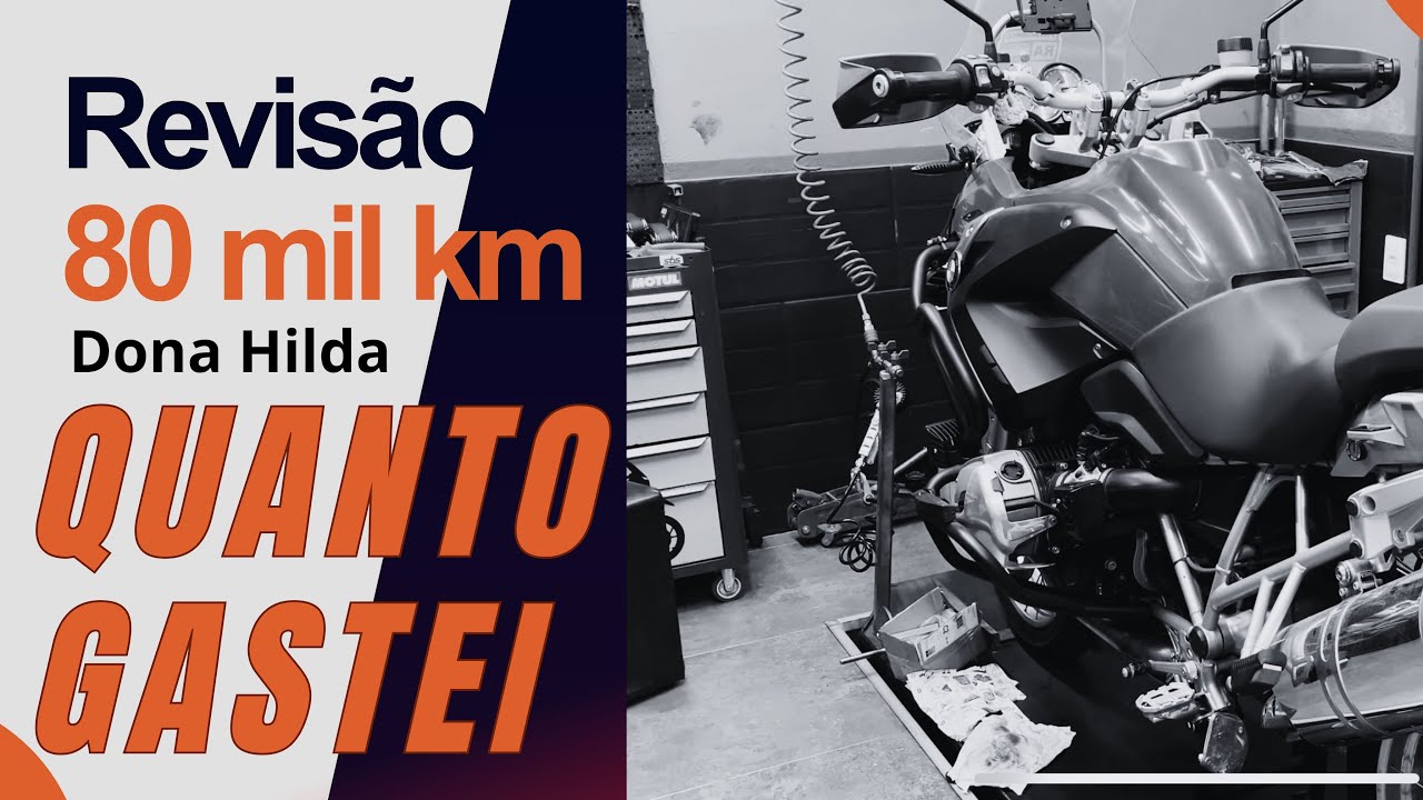 Revisão de 80 mil km da BMW E 1200gs 2009 k25 Dona Hilda. Custo da  Manutenção
