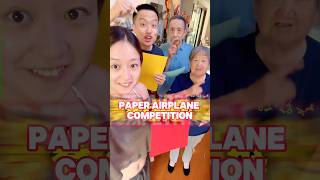 Family paper airplane competition!