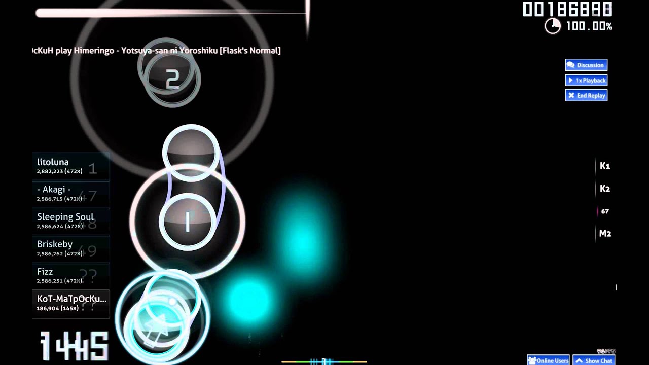 [Osu!] Himeringo - Yotsuya san ni Yoroshiku [Flask's Normal] - YouTube