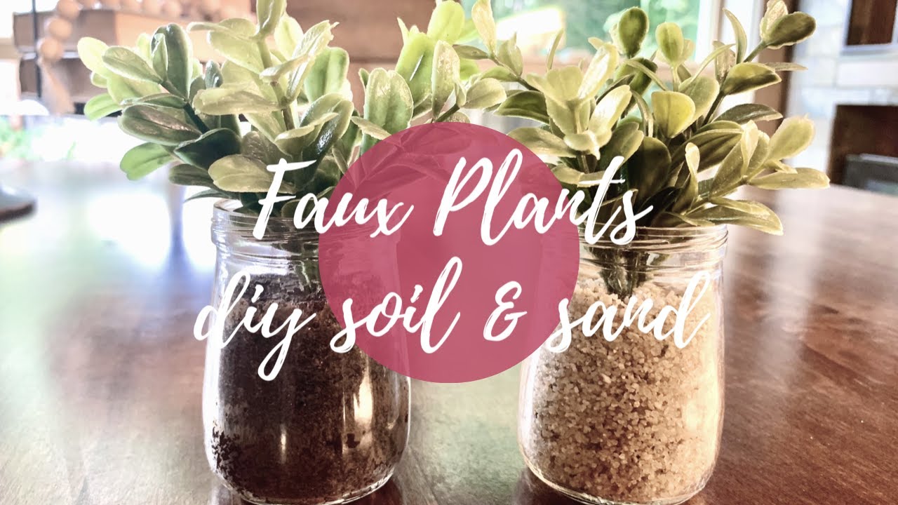 Easy DIY Fake Dirt Make Faux Plants Real - Cloches & Lavender