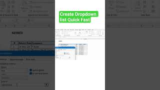 How to create a dropdown list #excel #exceltips #computerlearning