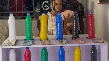 THE MOST BEAUTIFUL, SMART & FUNNIEST SIX (6)  BOTTLE COLOR MATCHING CHALLENGE EVER - PLS SUBSCRIBE