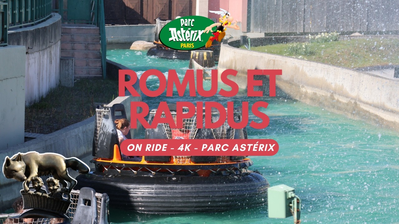 ROMUS ET RAPIDUS - PARC ASTÉRIX - POV ON RIDE - 4K