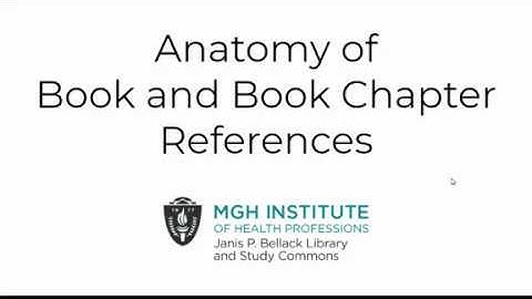 Anatomy of Book and Book Chapter References