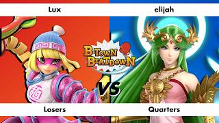 B-Town Beatdown 99 Losers Quarters: Lux (Min Min) vs elijah (Palutena)