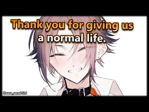 Mysta says thank you for giving him and his mum a normal life