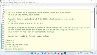 Evil Number in Java | Evil Number or Odious Numbers in Java