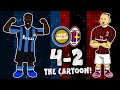 🔵⚫4-2 Inter vs AC Milan!🔴⚫ The Cartoon Comeback (Milan Derby Goals Highlights Milano)