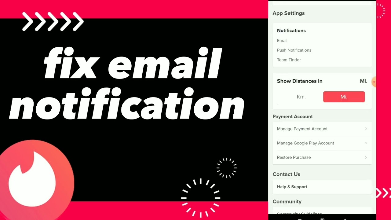 How To Fix Email Notification On Tinder App