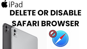 How To Delete Or Disable Safari Browser On iPad