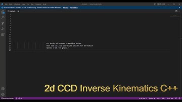 Building a 2D CCD IK Solver in C++ with OpenGL and SDL
