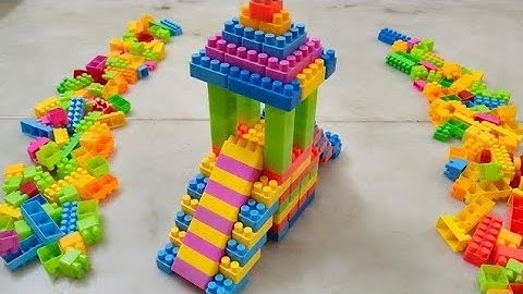 Satisfying DIY Slide ASMR/ Building Blocks/block game/Lego building blocks#asmr#buildingblocks#lego