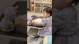 TIFFANY LAGI BELAJAR MENULIS#19 month baby cute#funny#viral#indonesia#hongkong#causaway bay😘