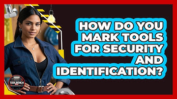 How Do You Mark Tools For Security And Identification? - ToolBench Pros